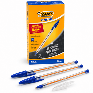 BOLÍGRAFO BIC PUNTA FINA AZUL