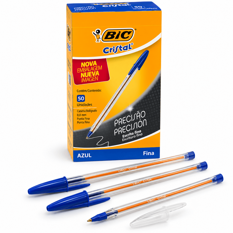 BOLÍGRAFO BIC PUNTA FINA AZUL