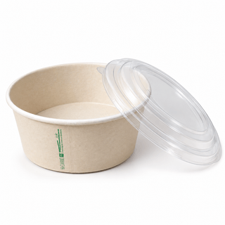 BOWLS DARNEL NATURALS BAMBOO CON TAPA 43 ONZAS (1.300 ML), PAQUETE DE 50 UNIDADES