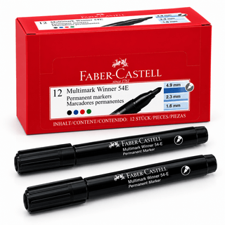 PINCEL MARCADOR PERM. FABER NEGRO