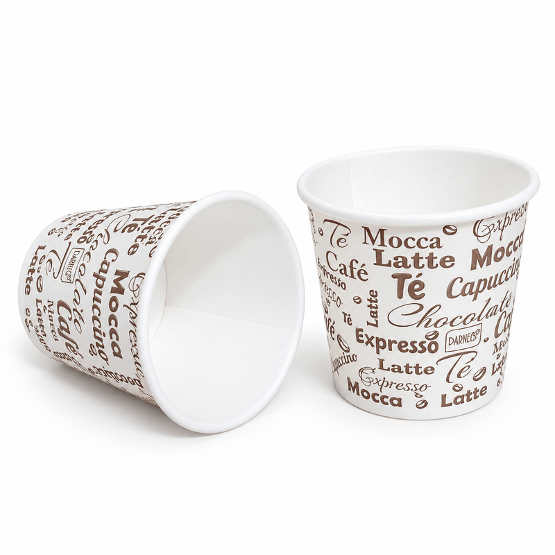 VASO DARNEL NATURALS DISEÑO B/C SIN TAPA 4 ONZAS (120 ML) PAQUETE 50 UNIDADES