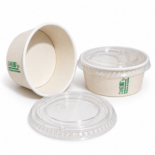 COPA SOUFFLÉ NATURALS BAMBOO CON TAPA 1,5 ONZAS (45 ML), PAQUETE DE 50 U.