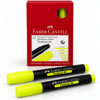 PINCEL RESALTADOR FABER AMARILLO