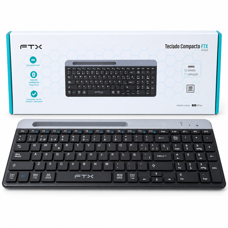 TECLADO WIRELESS / BLUETOOTH 2.4G FTX B105
