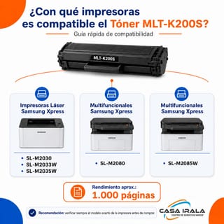 TÓNER MLT-K200S (M2030/M2035/M2080/M2085)